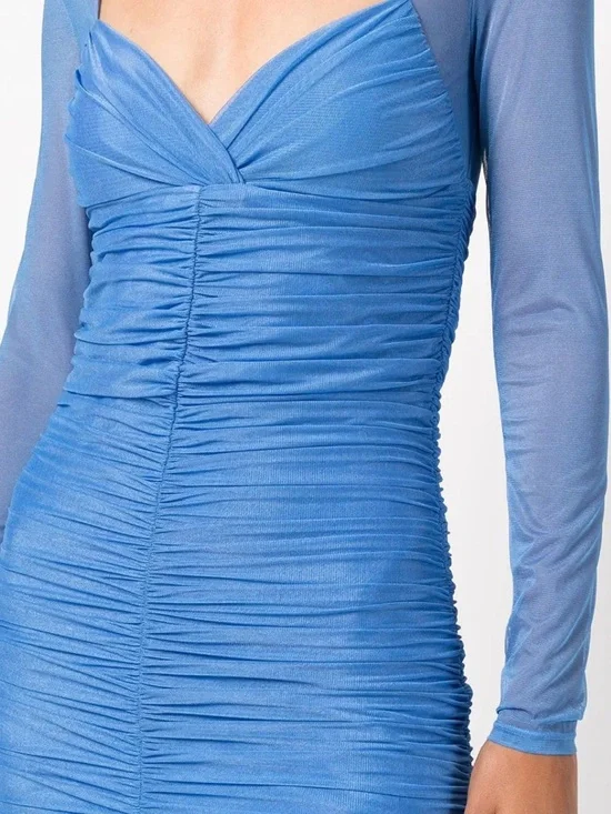 Fleur Du Mal Blue Cindy Mini Dress Party New - Picture 4 of 14